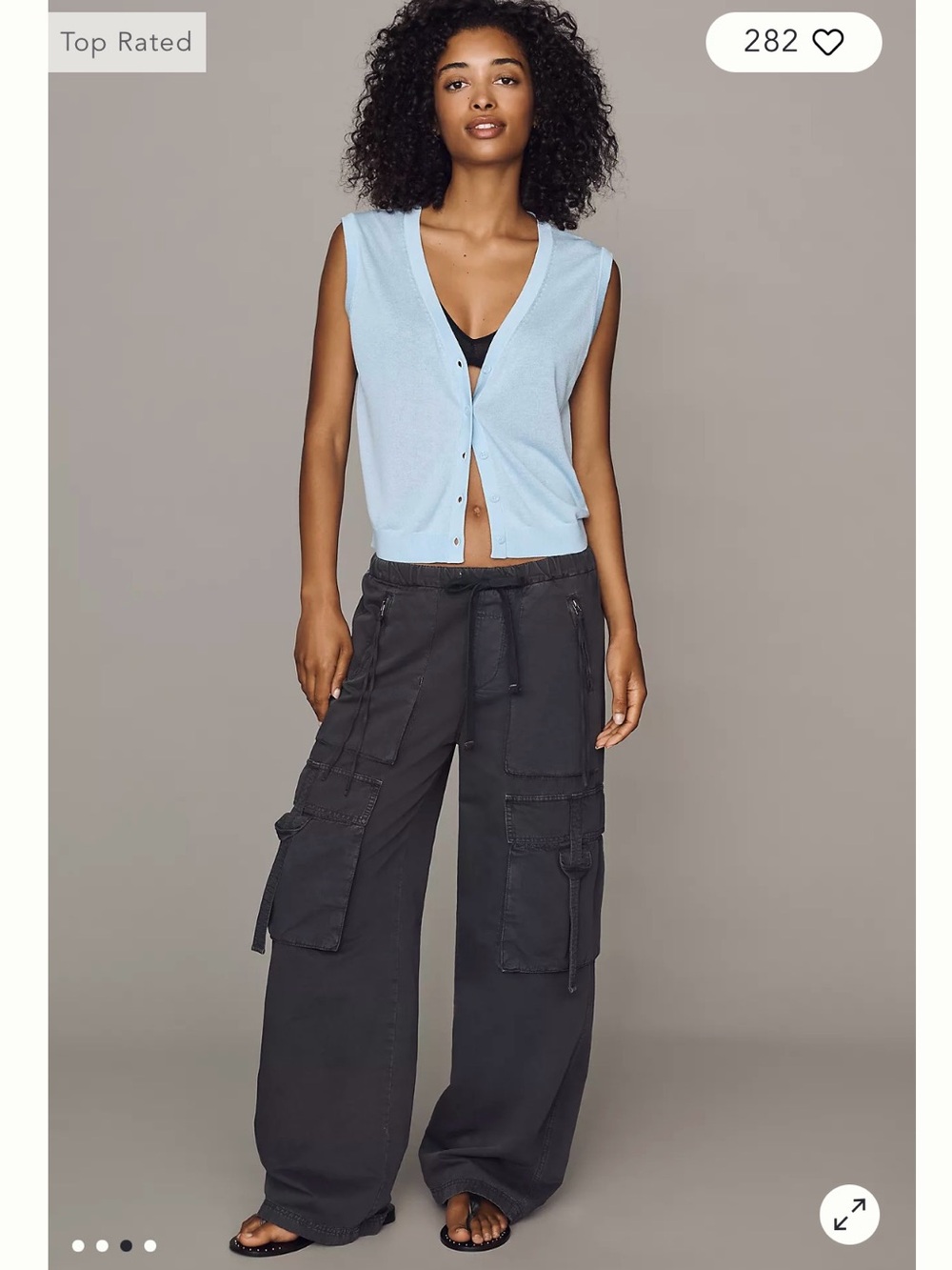 Anthropologie semi-sheer sweater vest